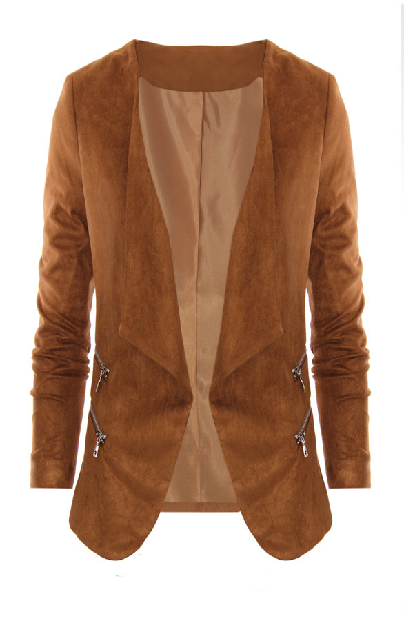 veelbelovend Harde ring Notitie Most Wanted Blazer Suede Cognac | Fashion Musthaves