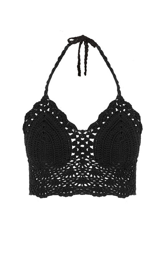 Crochet Top Black Fashion Musthaves — free download