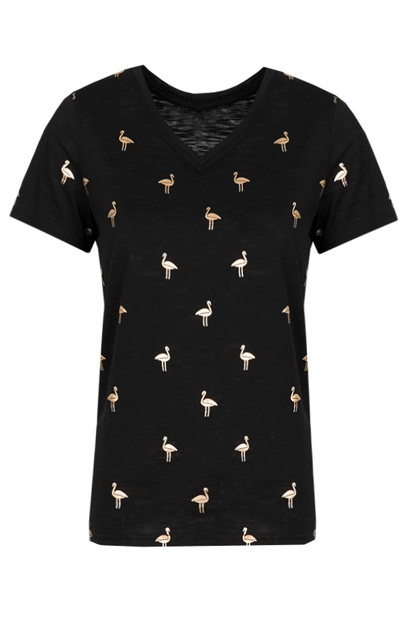 Flamingo V Top Zwart | Themusthaves.nl Flamingo Sweater Zwart | Themusthaves.nl