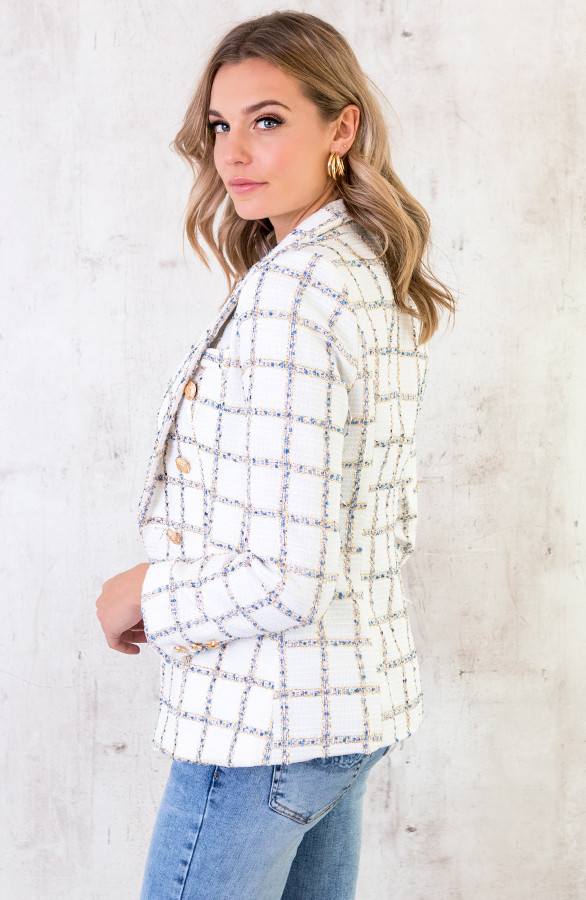 Exclusive Button Blazer Wit Exclusive Button Blazer Wit