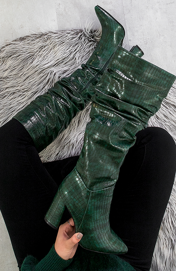 High-Croco-Boots-Smaragd