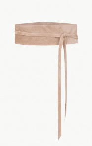 The Musthaves Suede Wikkelriem Beige