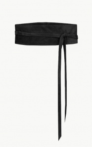 The Musthaves Suede Wikkelriem Zwart