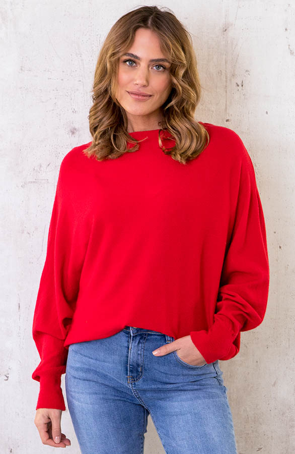 Oversized-Soft-Trui-Rood-2