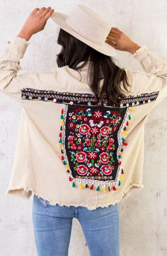 Embroidery-Boho-Jacket-Beige