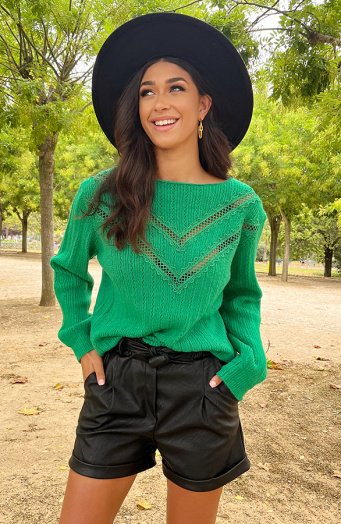Detailed-Sweater-Bright-Green-2