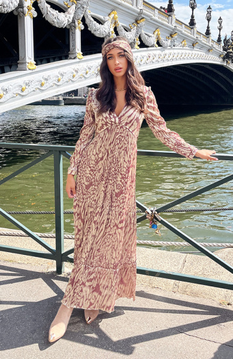 Luxury Maxi Print Jurk
