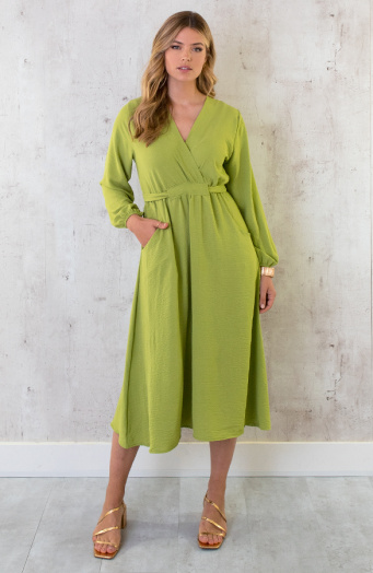 Midi-Pocket-Dress-Olive-5
