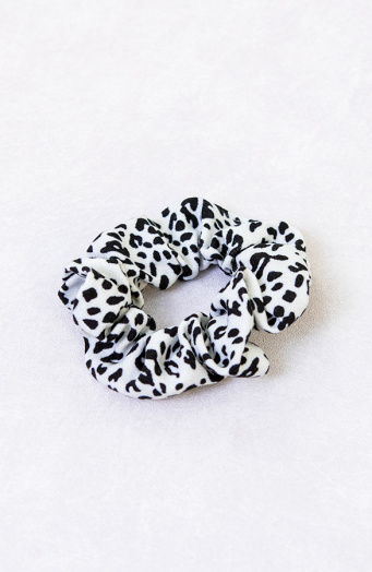 Scrunchie Leopard White