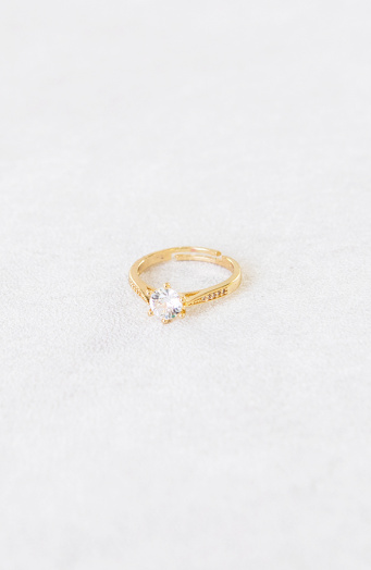 Solitaire Ring Goud Limited