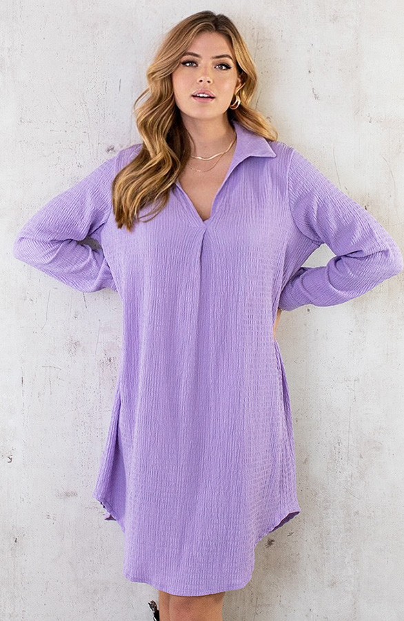 Pearl Metallic Smocked L/S Blouse