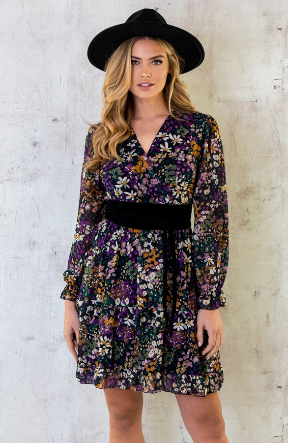 Jurk Flore raspberry