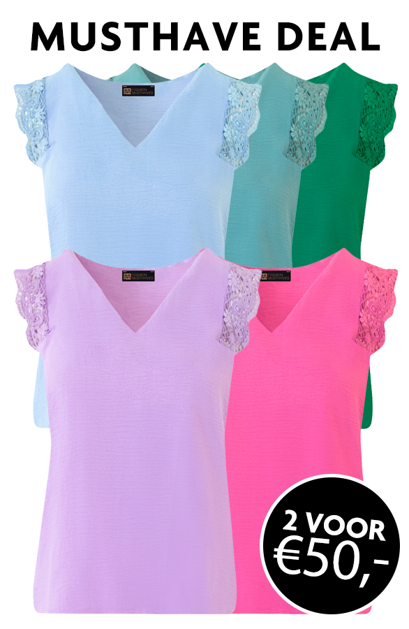 Musthave Deal Lace V-hals Tops