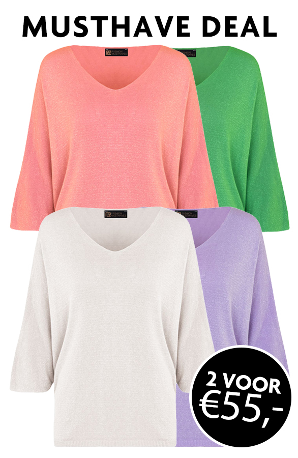 Musthave Deal Oversized V-Hals Tops