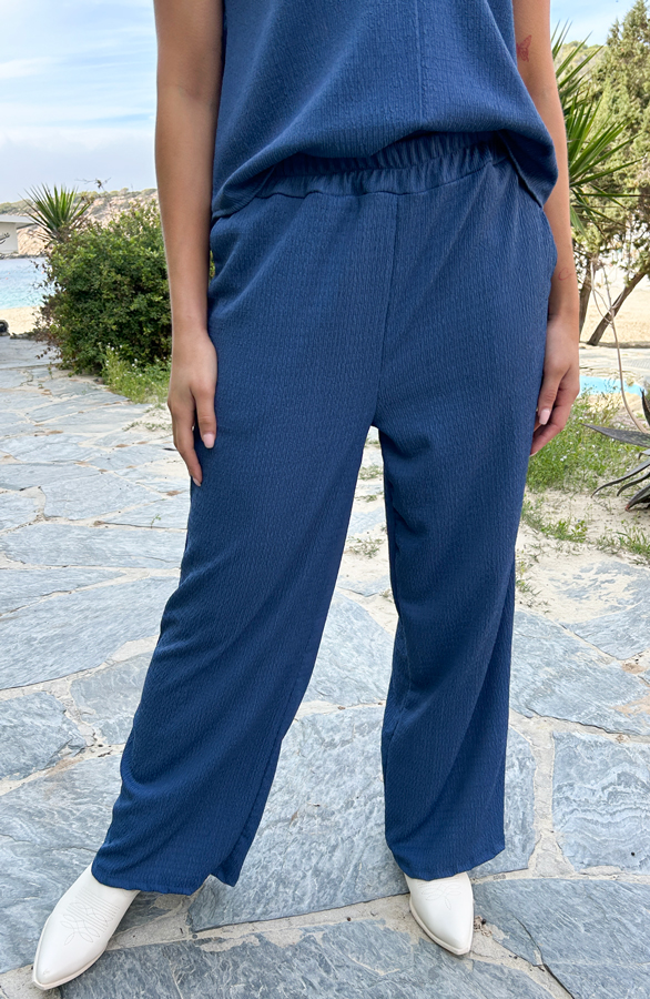 Paris Broek High Waisted Jeans Blue