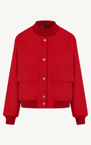 The Musthaves Soft Bomberjacket Rood