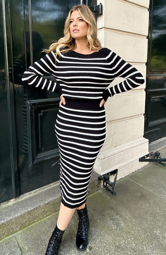 Stripe Rok Zwart