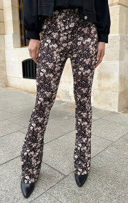 The Musthaves Flared Broek Print Floral