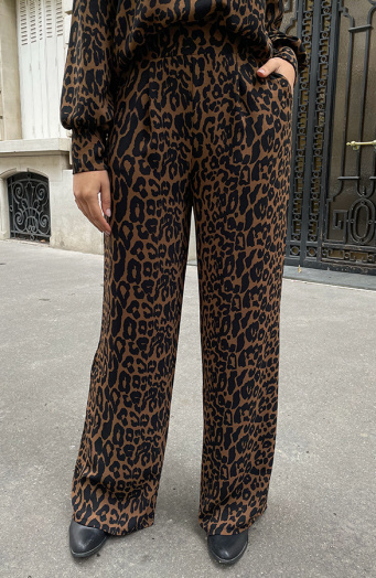 Mila Pantalon Leopard Petite/Regular/Tall