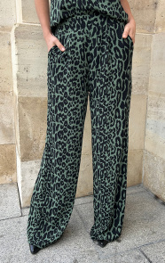 The Musthaves Mila Pantalon Leopard Army