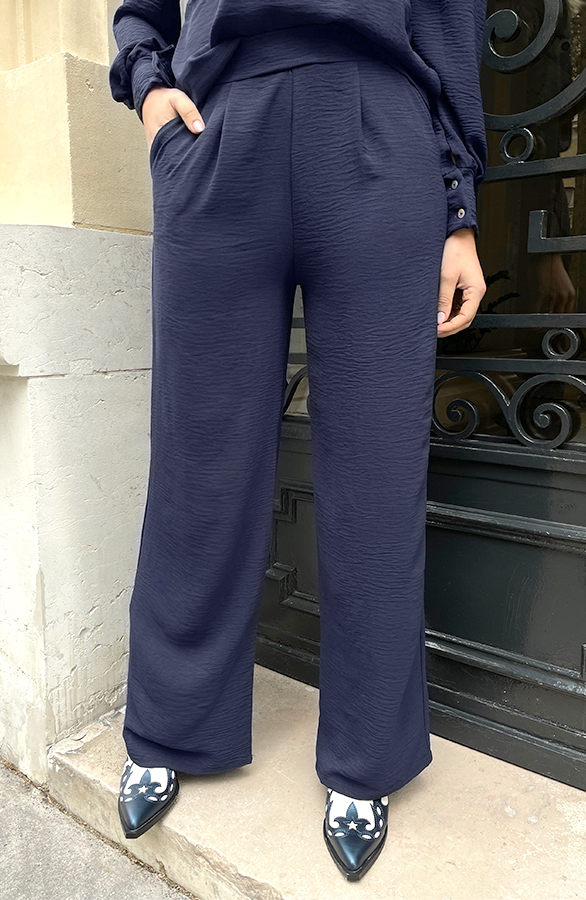 Mila Pantalon Marine Petite Regular Tall