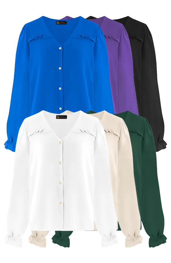 Musthave Deal Ruffle Blouses Met Pofmouwen