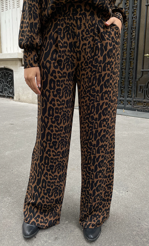 Mila Pantalon Leopard Petite