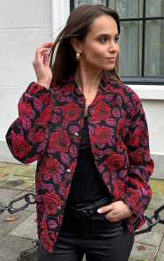 The Musthaves Deluxe Flower Bomber Rood Roze