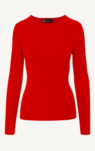 The Musthaves Long Sleeve Top Ultra Soft Rood