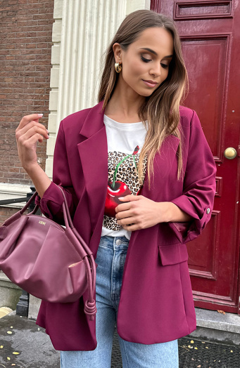 Oversized Blazer Limited Burgundy