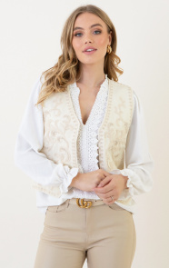 The Musthaves Beads Gilet Ecru