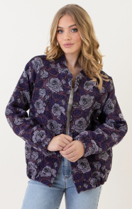 The Musthaves Deluxe Flower Bomber Lila