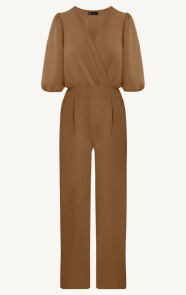 The Musthaves Timeless V-Hals Jumpsuit Latte