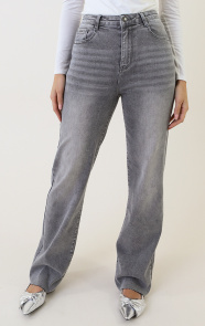 The Musthaves Wide Leg Jeans Grey Stretch FMH