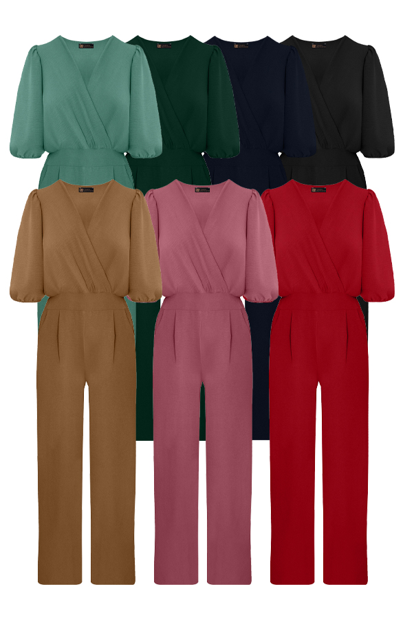 PrinStory Casual Jumpsuit Dames - V-hals, Buttondown, Mouwloos Met Zakken