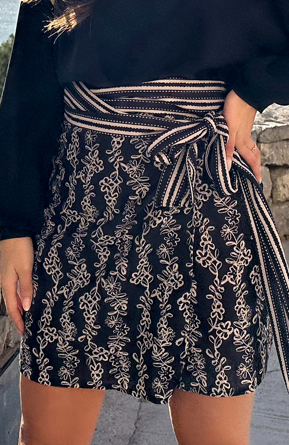 Wrap Skirt Lulu Zwart