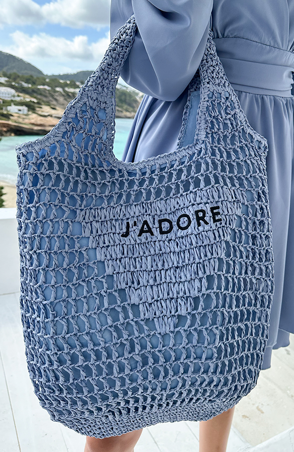 Gehaakte J Adore Tas Jeans Blauw