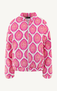The Musthaves Bomber Jacket Classic Print Pink