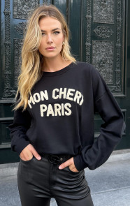 The Musthaves Mon Cheri Paris Trui Zwart
