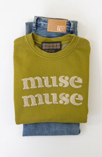 Muse Muse Sweater Olive Green