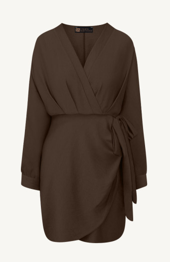Elegant V-Hals Jurk Choco