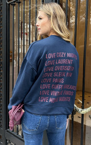 The Musthaves All The Things I Love Sweater Marine