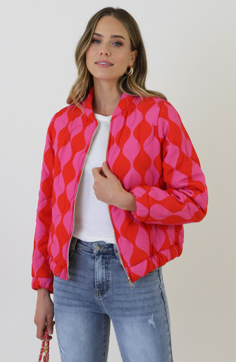Bomber-Jacket-Classic-Print-Fuchsia-Red-3