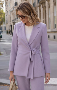 The Musthaves Classic Wrap Blazer Lila