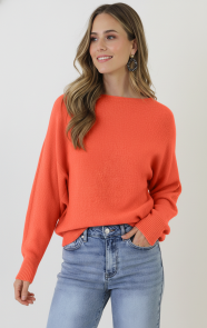 The Musthaves Oversized Soft Trui Koraal Oranje