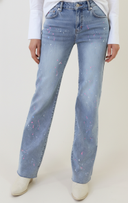 The Musthaves Wide Leg Jeans Paint Stretch FMH