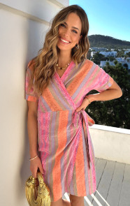 The Musthaves Wrap Dress Print Multicolor
