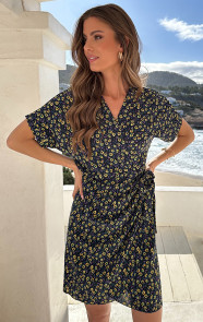 The Musthaves Wrap Jurk Print Wild Flower