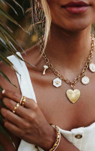 The Musthaves Charm Necklace Heart And More