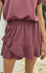 The Musthaves Liv Ruffle Skort Dust Roze